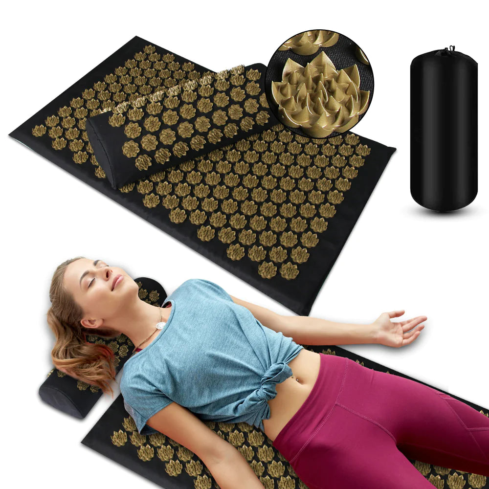 Tapis d’Acupression Zenora™ – Détente naturelle & soulagement en profondeur